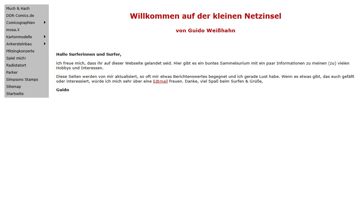 Guido Weißhahns Netzinsel