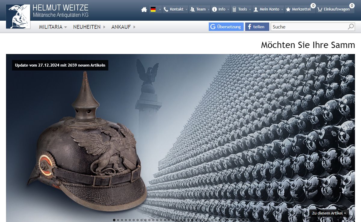 Militaria / Helmut Weitze
