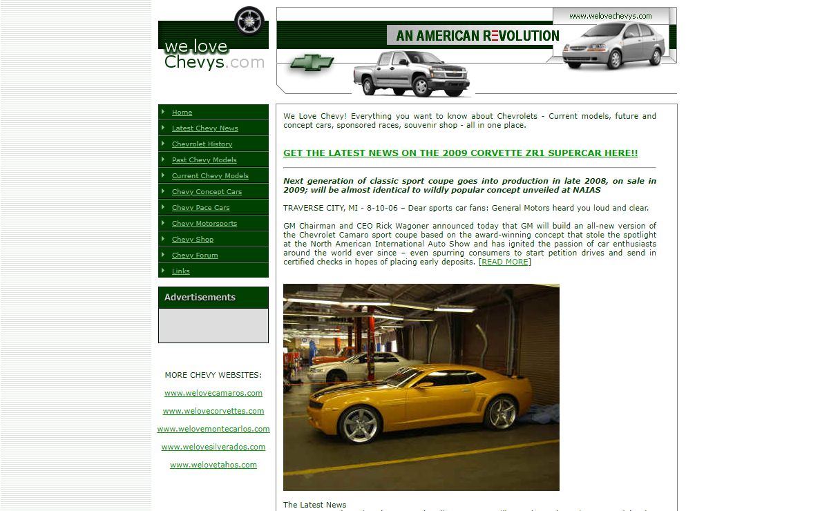 We Love Chevy - Chevrolet, an American Revolution