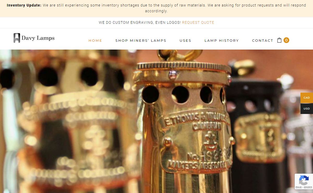 Traditional Miners’ Lamps - Davy Lamp