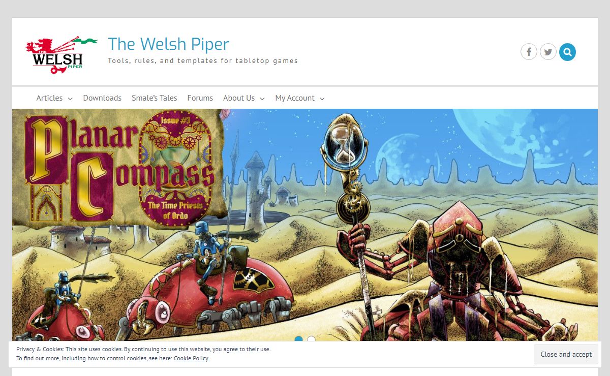 The Welsh Piper | Tools, rules, and templates for tabletop games