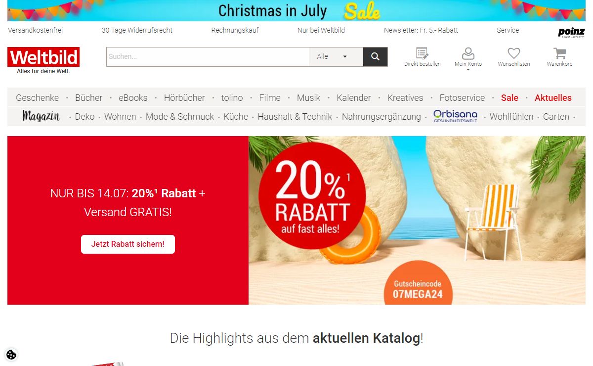 Weltbild.ch - Versandkostenfrei einkaufen!