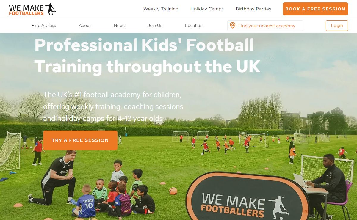 Kid's Football Training | We Make Footballers
