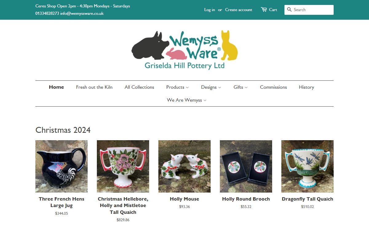 Wemyss Ware | Scottish, Hand Painted Pottery | Griselda Hill Pottery