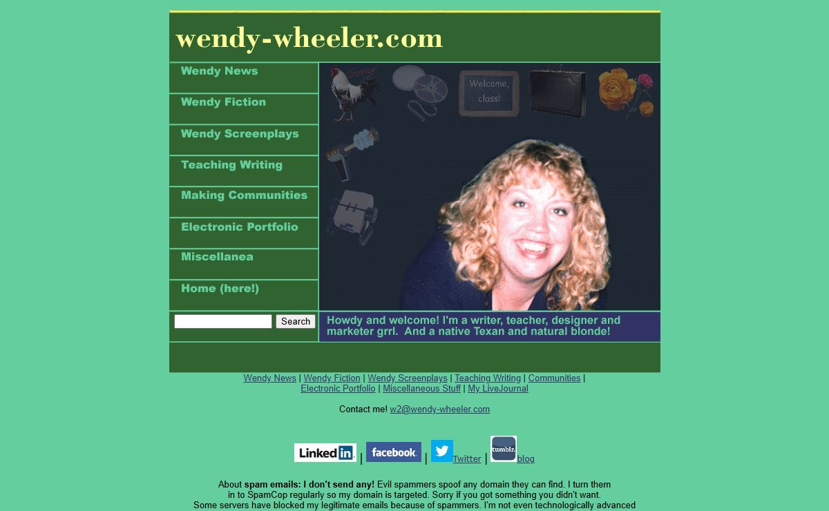 Wendy Wheeler Home Page
