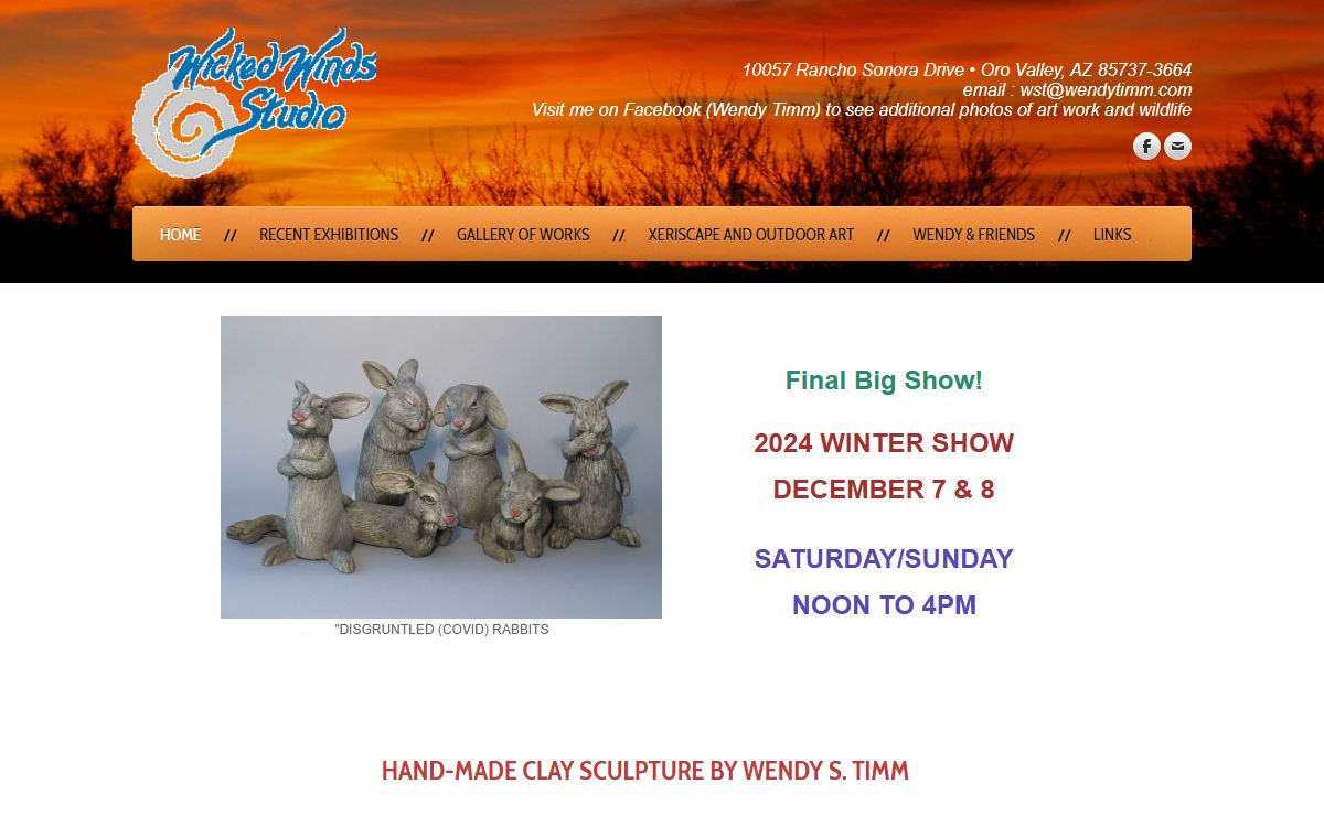 Wendy S. Timm - Arizona Clay Artist - Tucson Clay Artist Wendy S. Timm - Home page