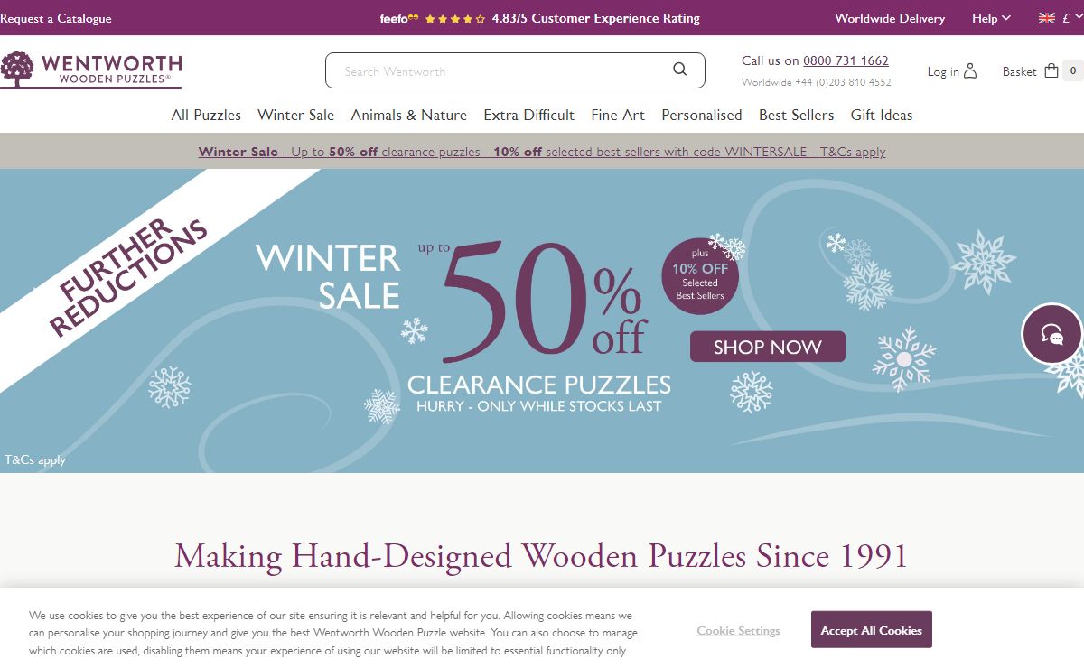 Quality Wooden Jigsaw Puzzles | Wentworth Wooden Puzzles
