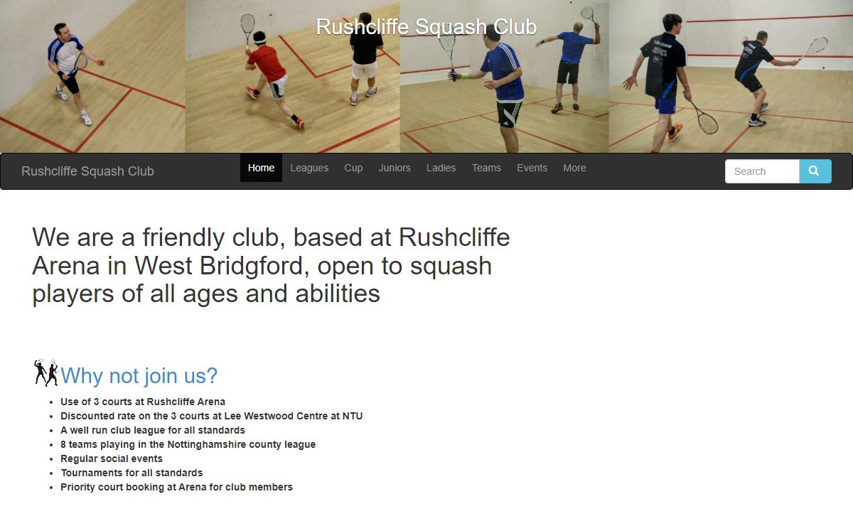 Rushcliffe Squash Club | Squash club in West Bridgford, Nottingham