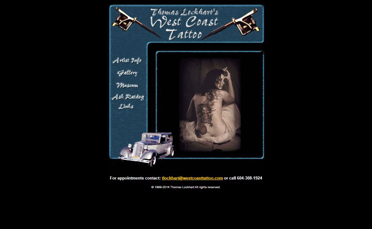Thomas Lockhart's West Coast Tattoo | Oldest continually operated tattoo studio in Canada