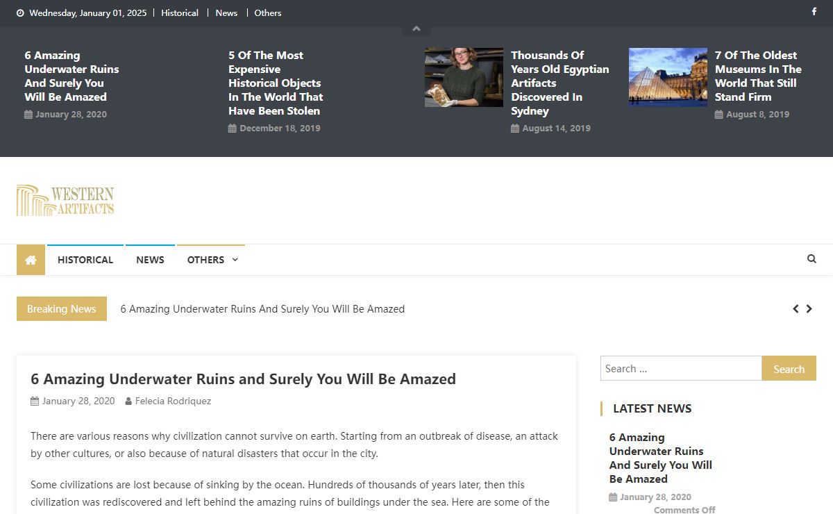 Western Artifacts – Its Site All Information About World Artifacts