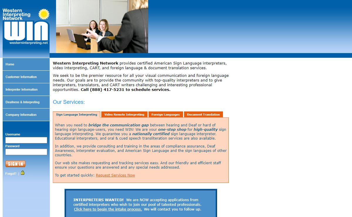 Western Interpreting Network