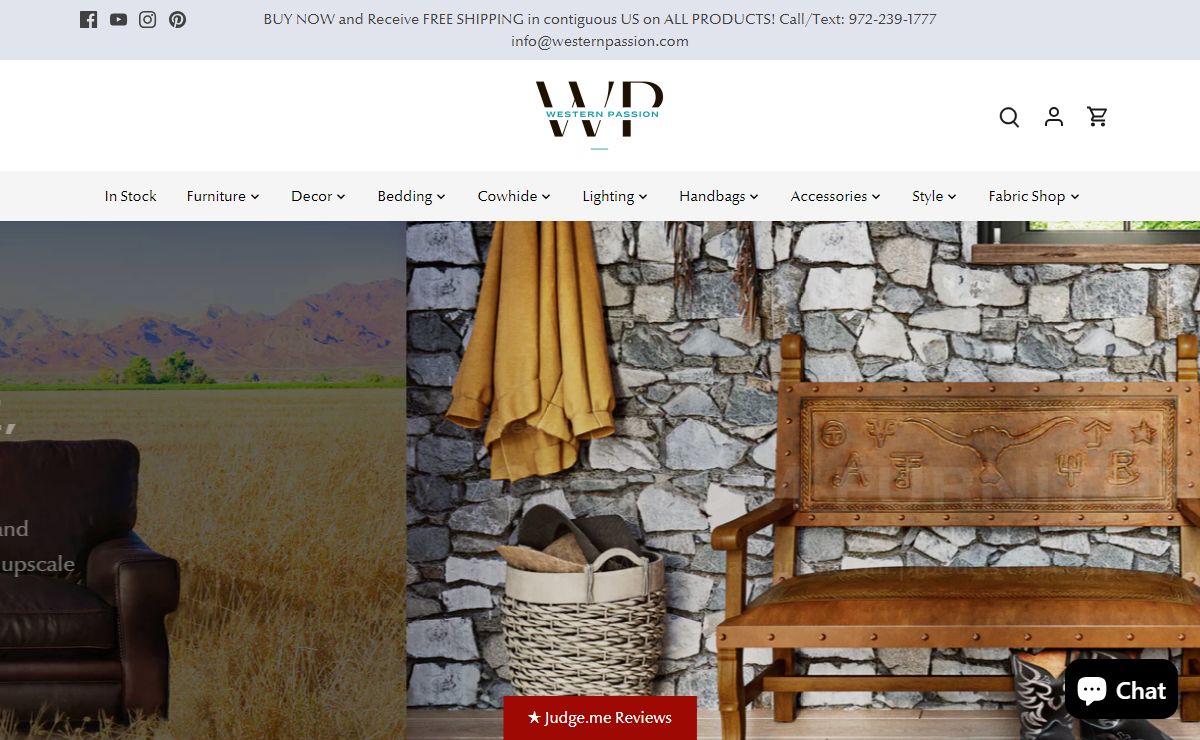 Western Furniture & Home Décor - Western Passion