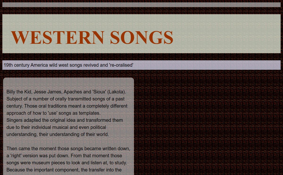 Westernsongs