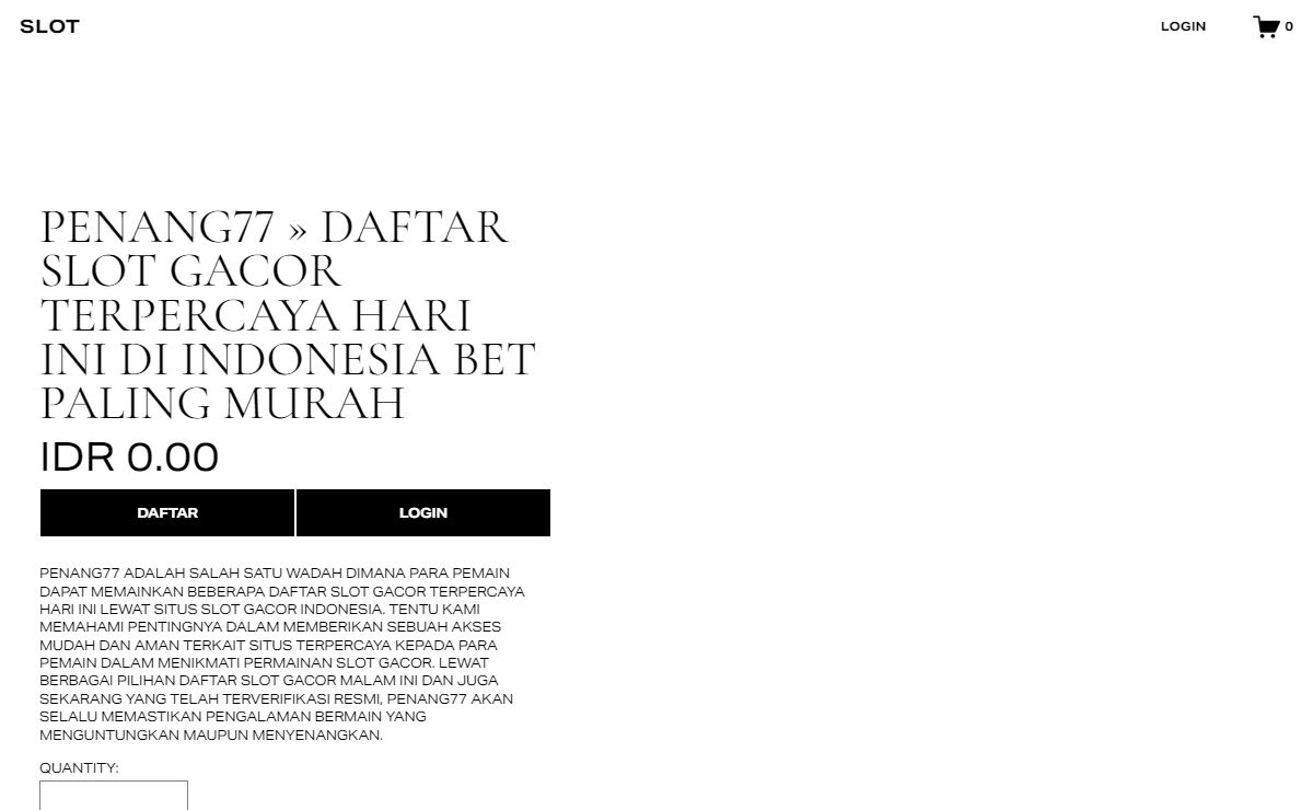 PENANG77 » Daftar Slot Gacor Terpercaya Hari Ini Di Indonesia Bet Paling Murah