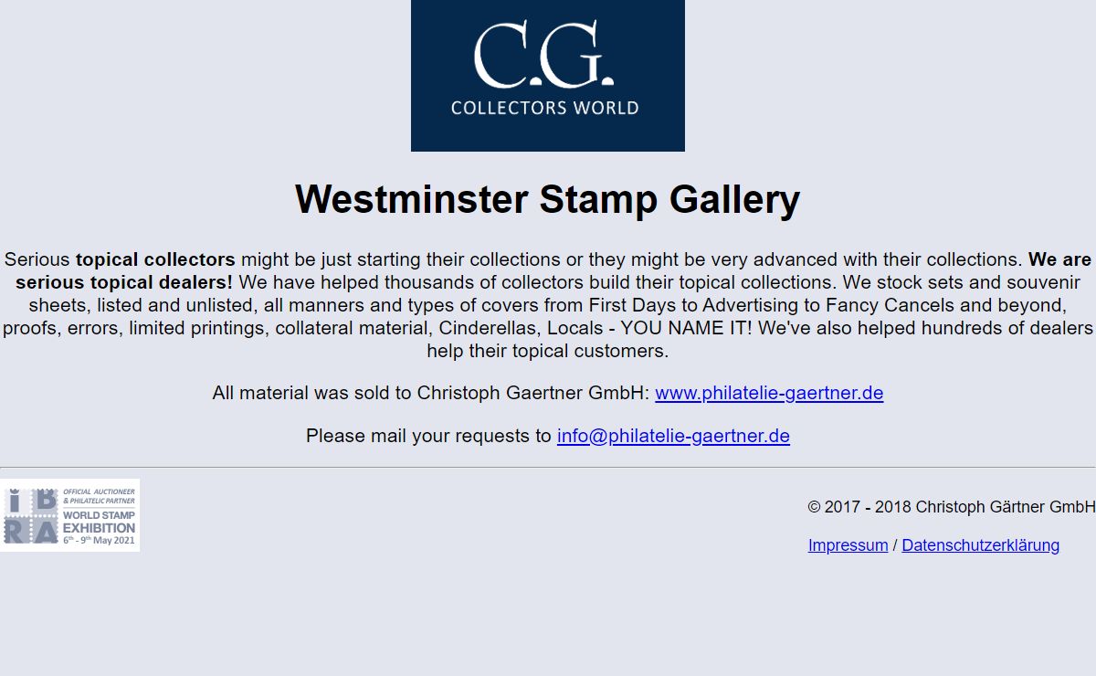 Westminster Stamp Gallery