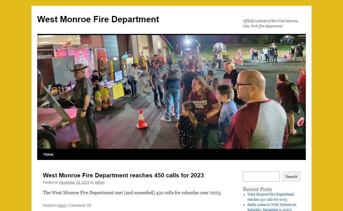 West Monroe Fire Department | Official website of the West Monroe, New York fire deparment
