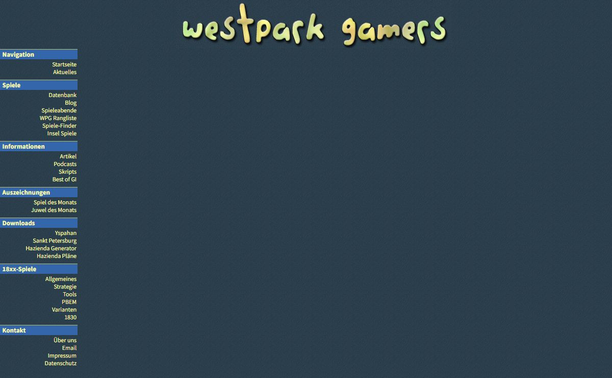 Westpark Gamers - Informationen und Rezensionen über Brettspiele und Kartenspiele