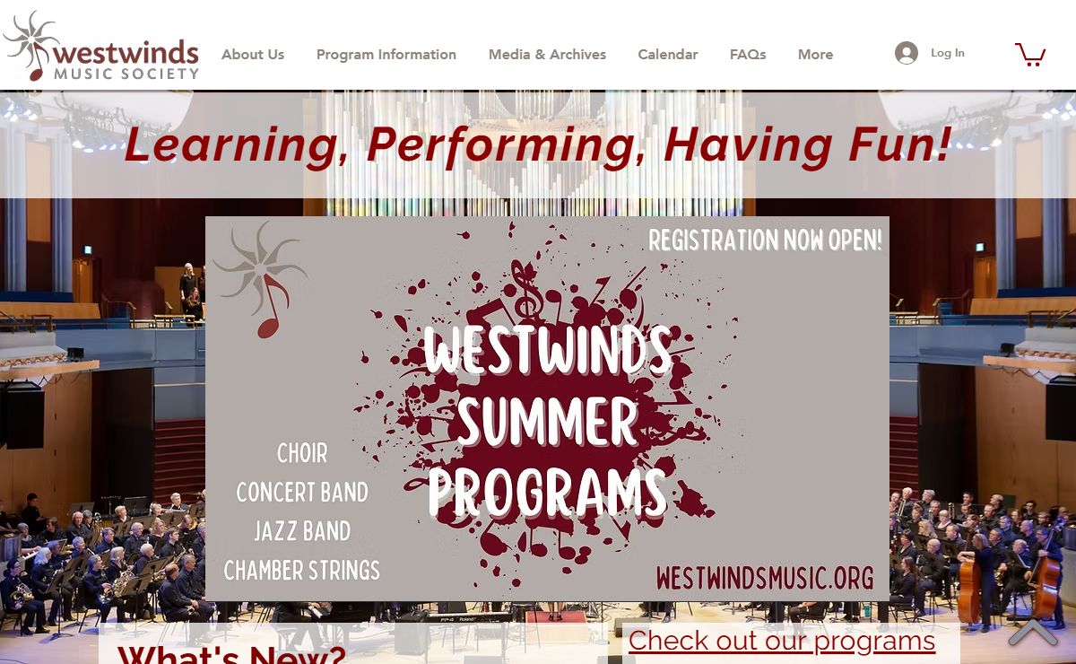 Home | Westwinds Music | Community Music in Calgary