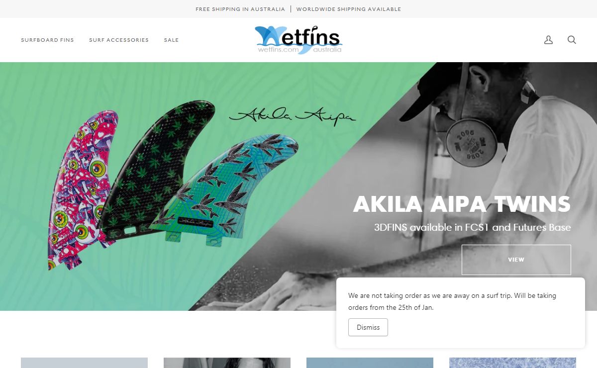 Wetfins is Australia's Largest Selection of Surfboard Fins Online!