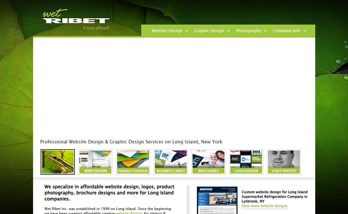 Long Island Website Design | Long Island Web Design | Wet Ribet