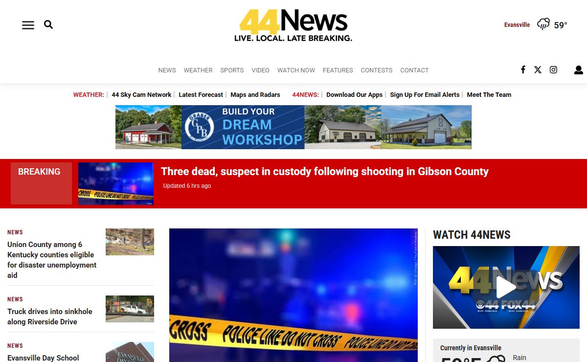 WEVV 44News | Evansville, IN News & Weather | Live. Local. Late Breaking.