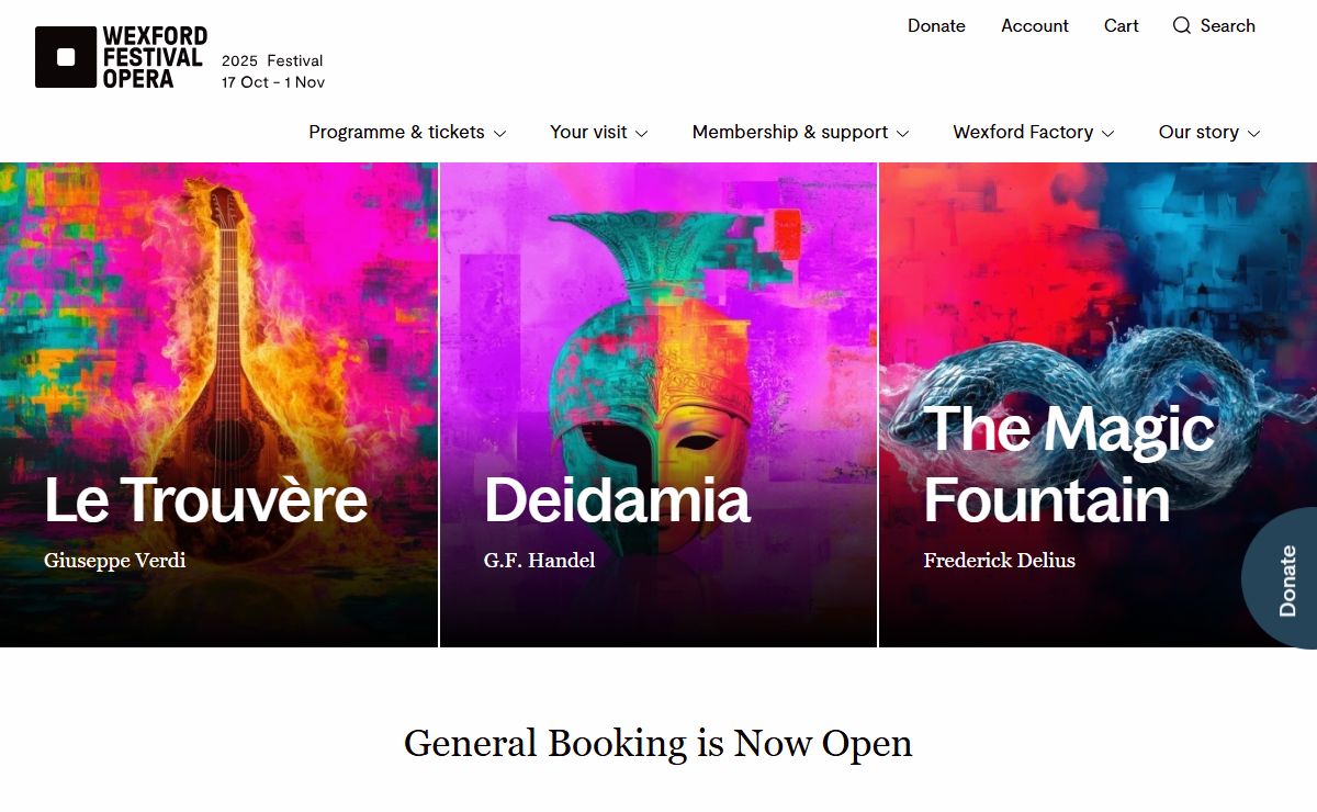 Wexford Festival Opera 2025 | 17 Oct - 1 Nov 2025