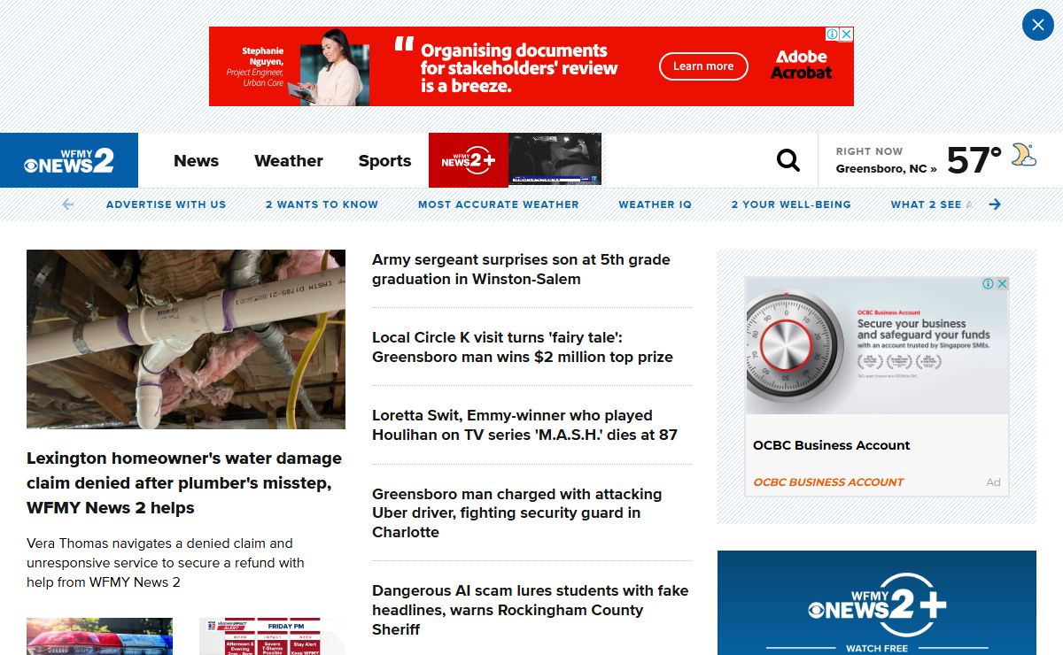 Greensboro's Leading Local News: Weather, Traffic, Sports and more | Greensboro, North Carolina | wfmynews2.com