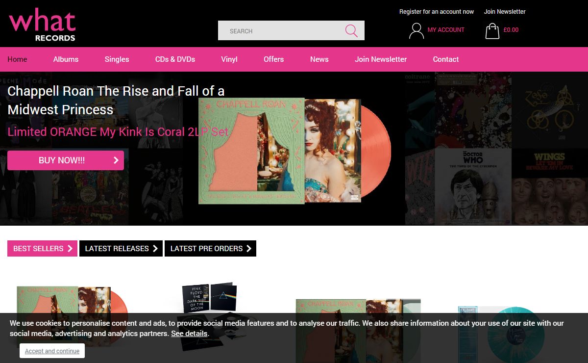 What Records | Vinyl Record Retailer