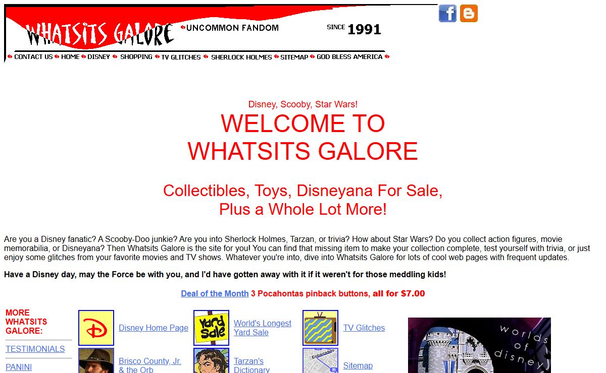 Whatsits Galore: Disney, Collectibles, TV Glitches for Geeks