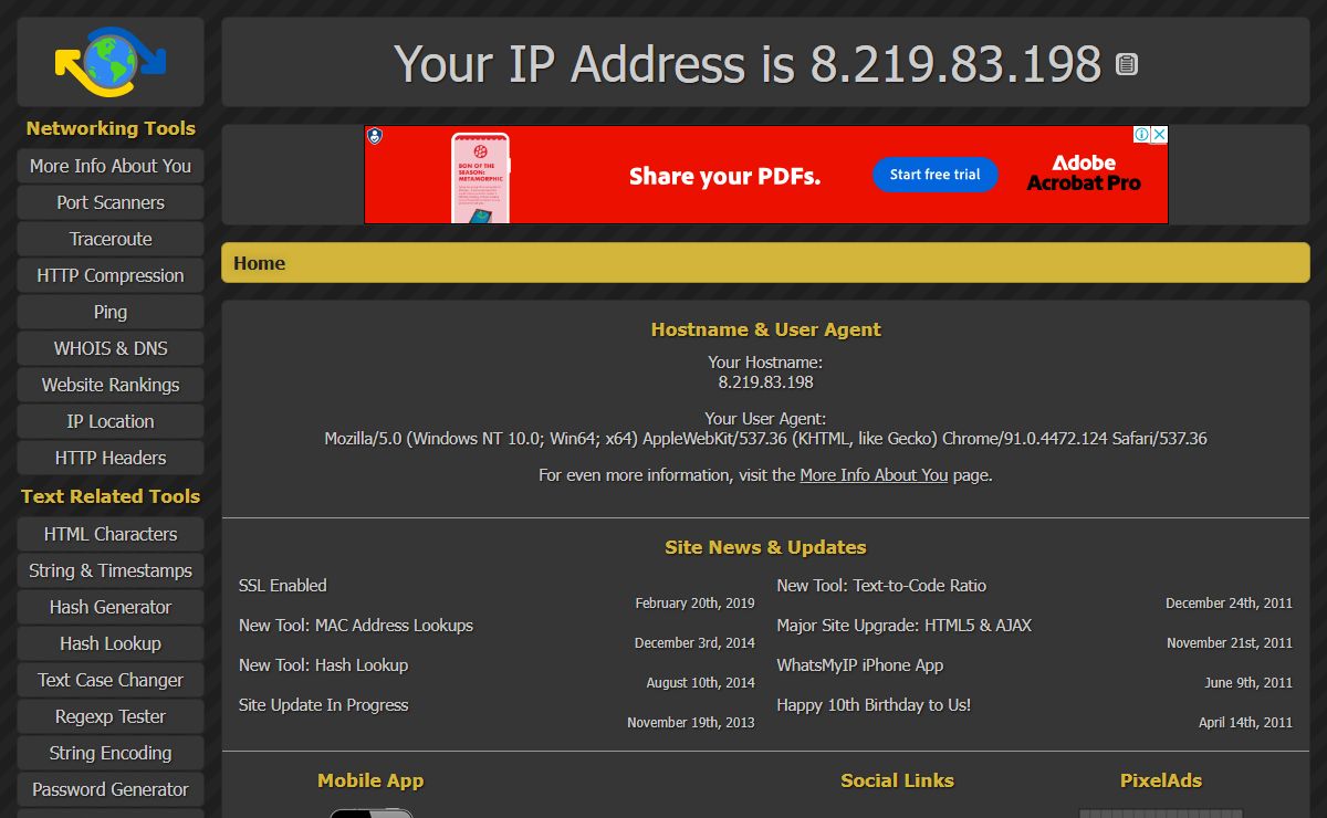 What's My IP Address? Networking Tools & More