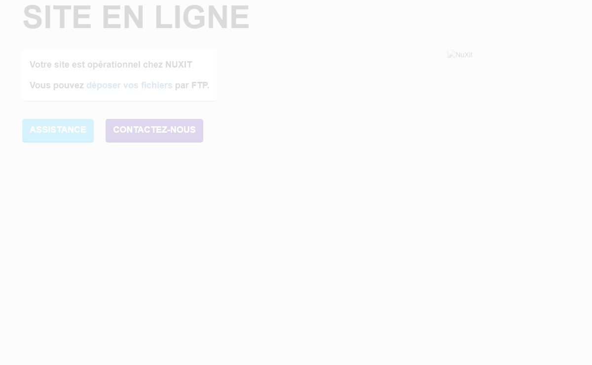 Votre site est opérationnel
