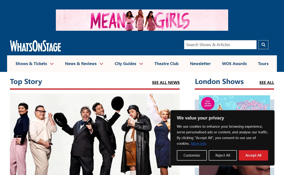 Theatre shows, special offers, news, reviews and more | WhatsOnStage