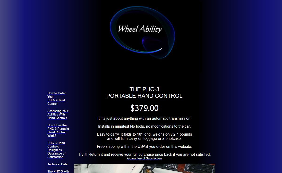 Portable Hand Controls For Disabled Drivers: The PHC-3