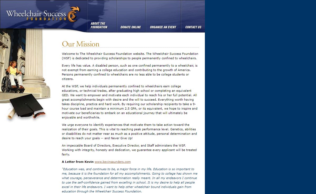 College scholarships for the wheelchair confined: Health and fitness speaker.