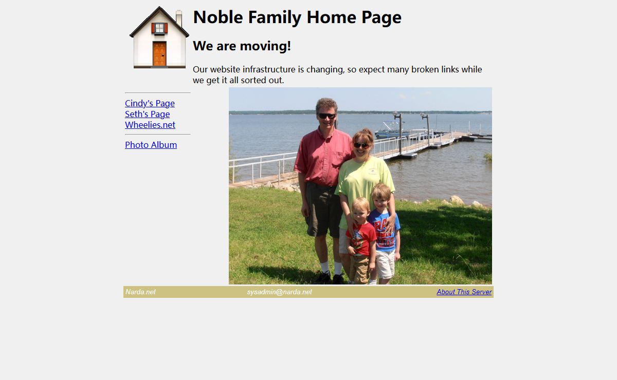 Noble Family Home Page