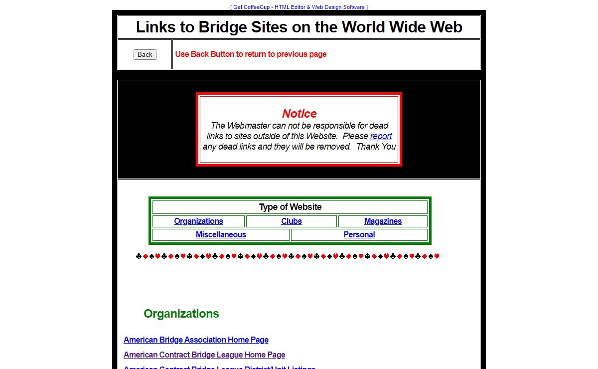 Bridge Site Links on the World Wide Web
