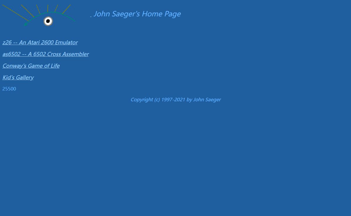 John Saeger's Home Page
