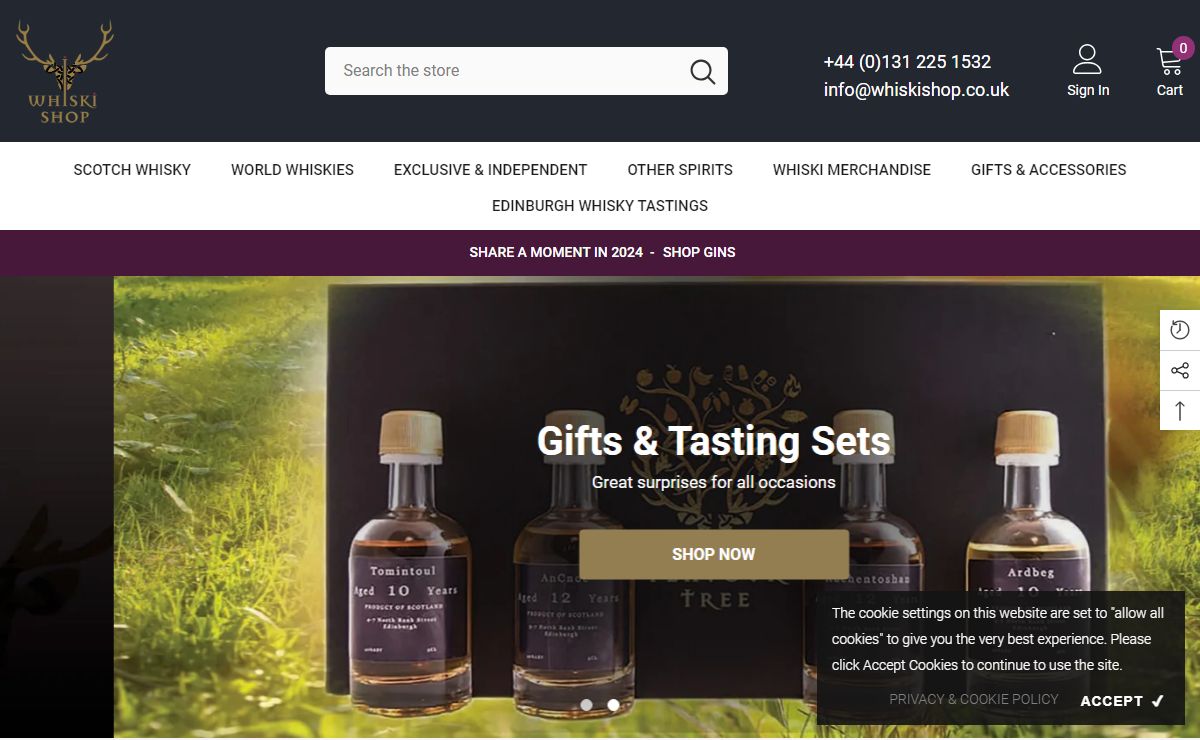 Online Whisky Shop | Buy Scottish Whisky | Whiski Shop Edinburgh
