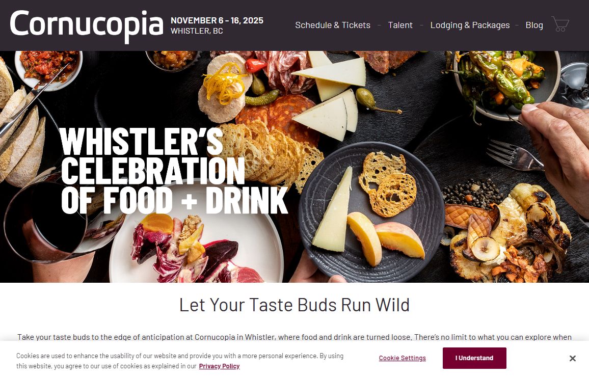 Whistler Cornucopia | Whistler's Celebration of Food and Drink