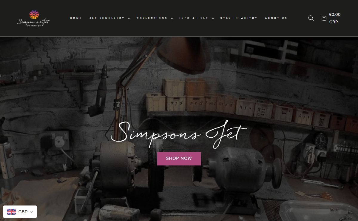 Simpsons Jet, unique handmade Whitby jet jewellery, online & instore – Simpson's Jet of Whitby