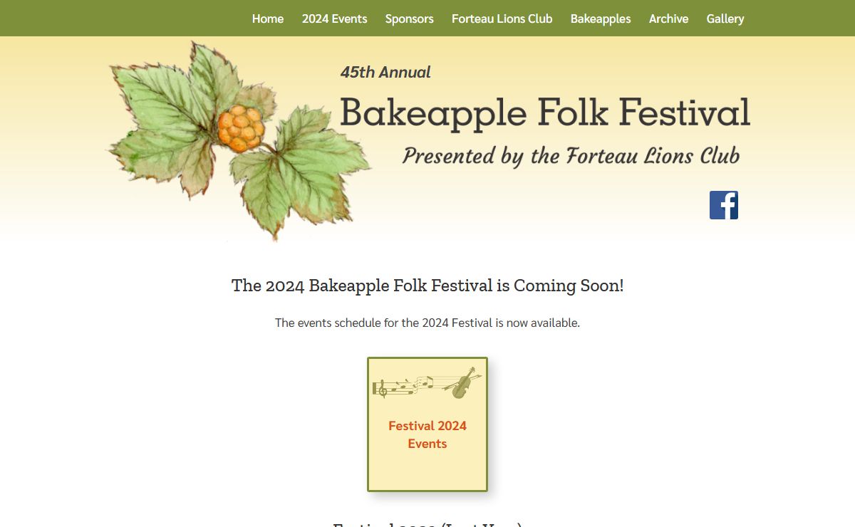 Bakeapple Folk Festival