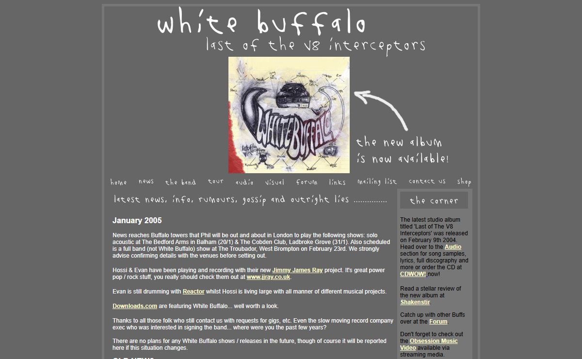 White Buffalo - Last of the V8 Interceptors Now Available!