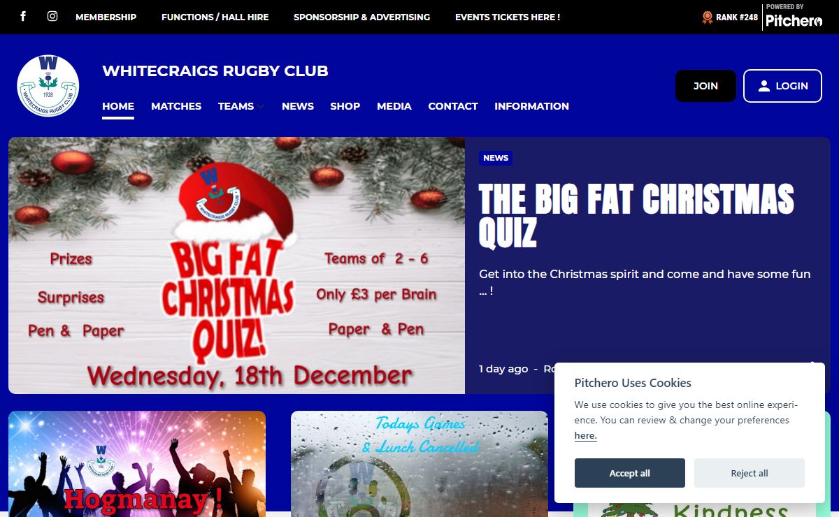 New Whitecraigs Website