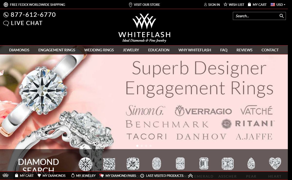 Engagement Rings & Loose Diamonds Houston | Whiteflash