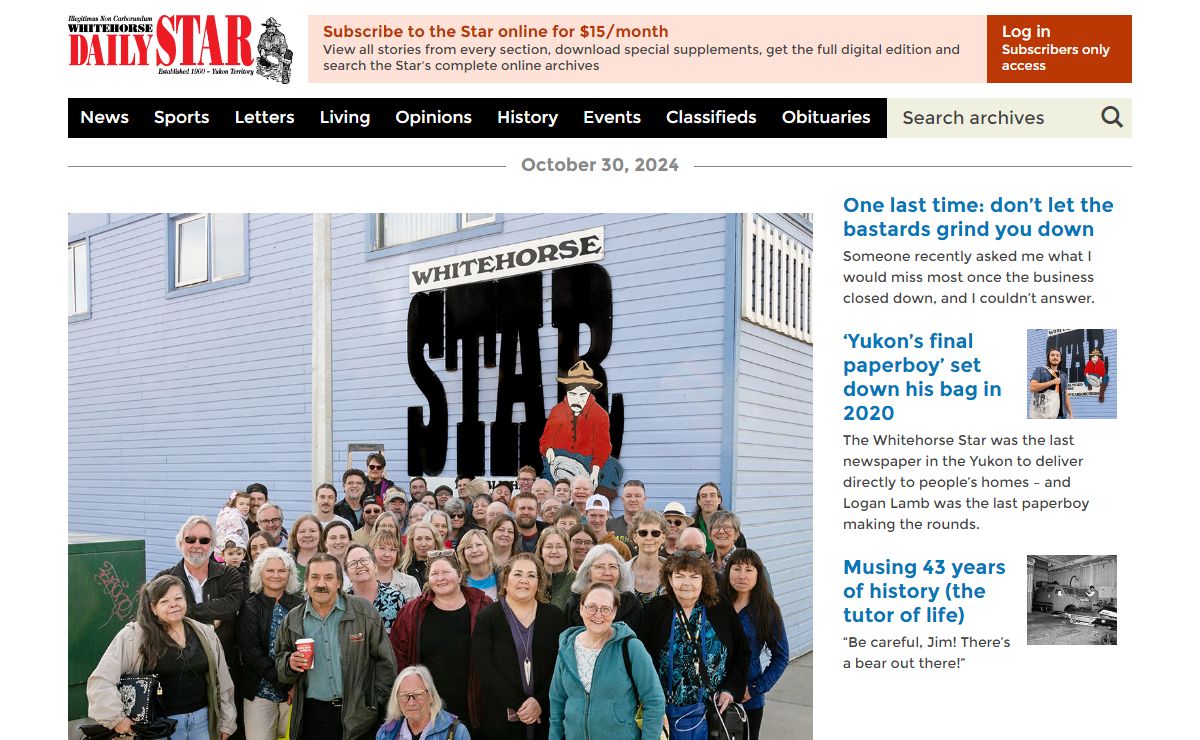 Whitehorse Daily Star: Home