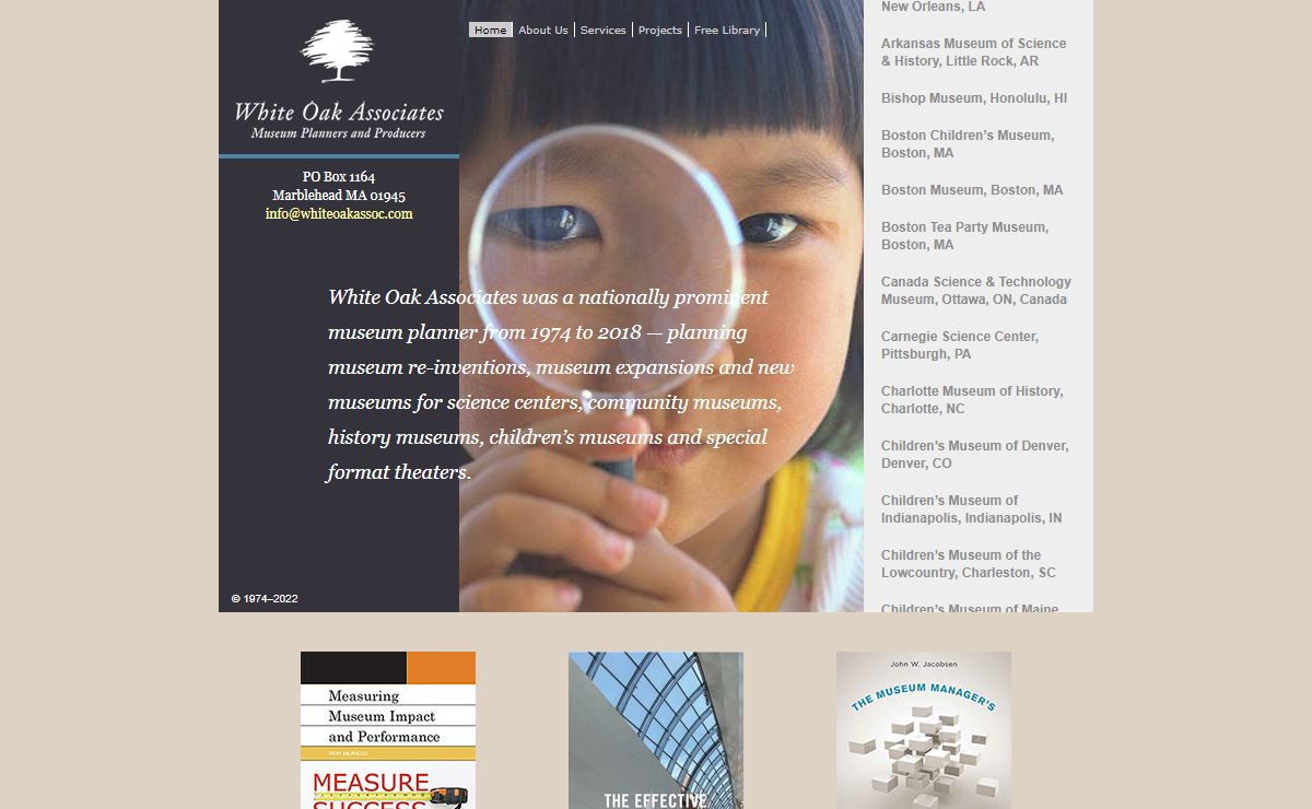Museum Planners and Analysts White Oak Associates