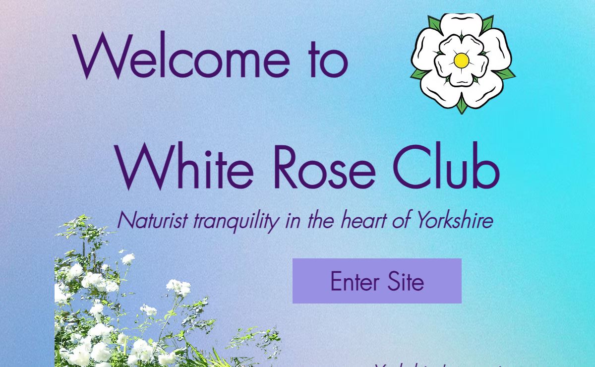 White Rose Club naturist (FKK) campsite, Yorkshire, UK