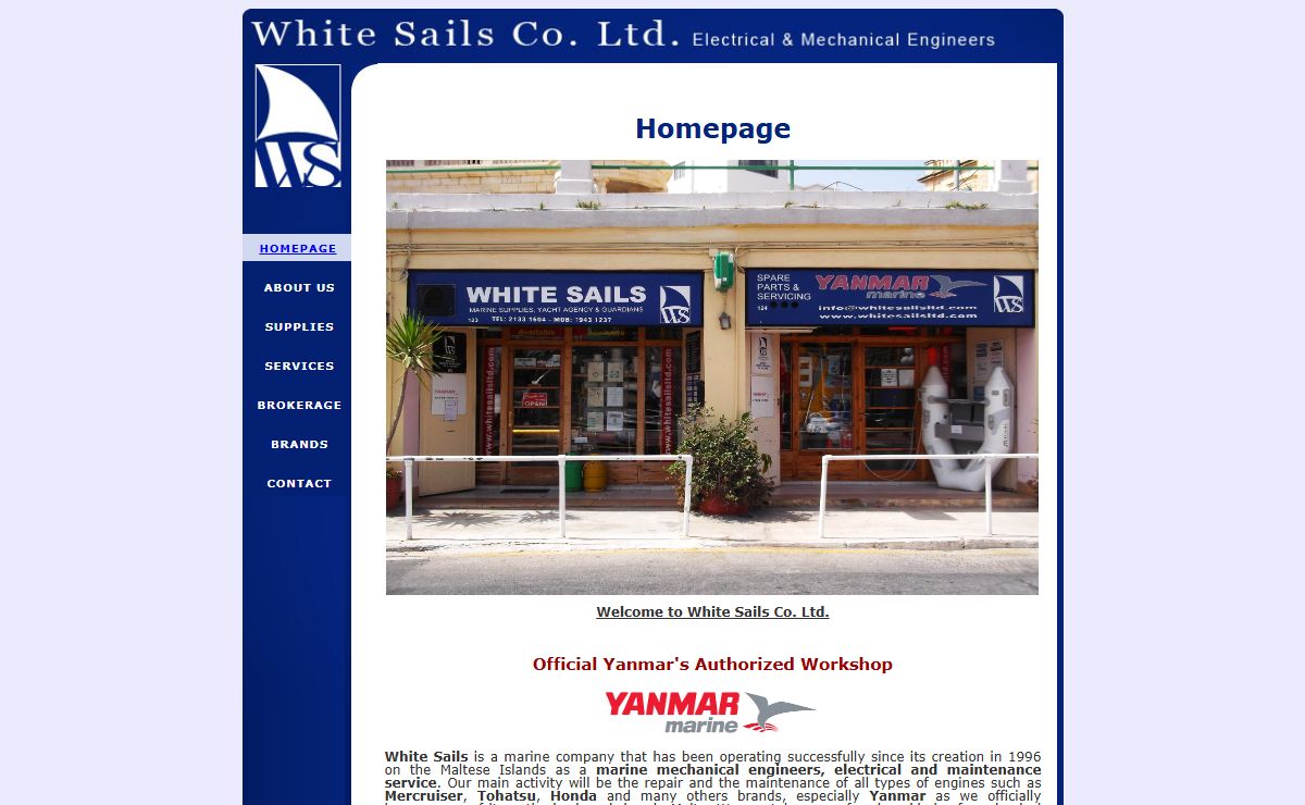 White Sails Co. Ltd. - Mechanical & Electrical Yachting Engineers