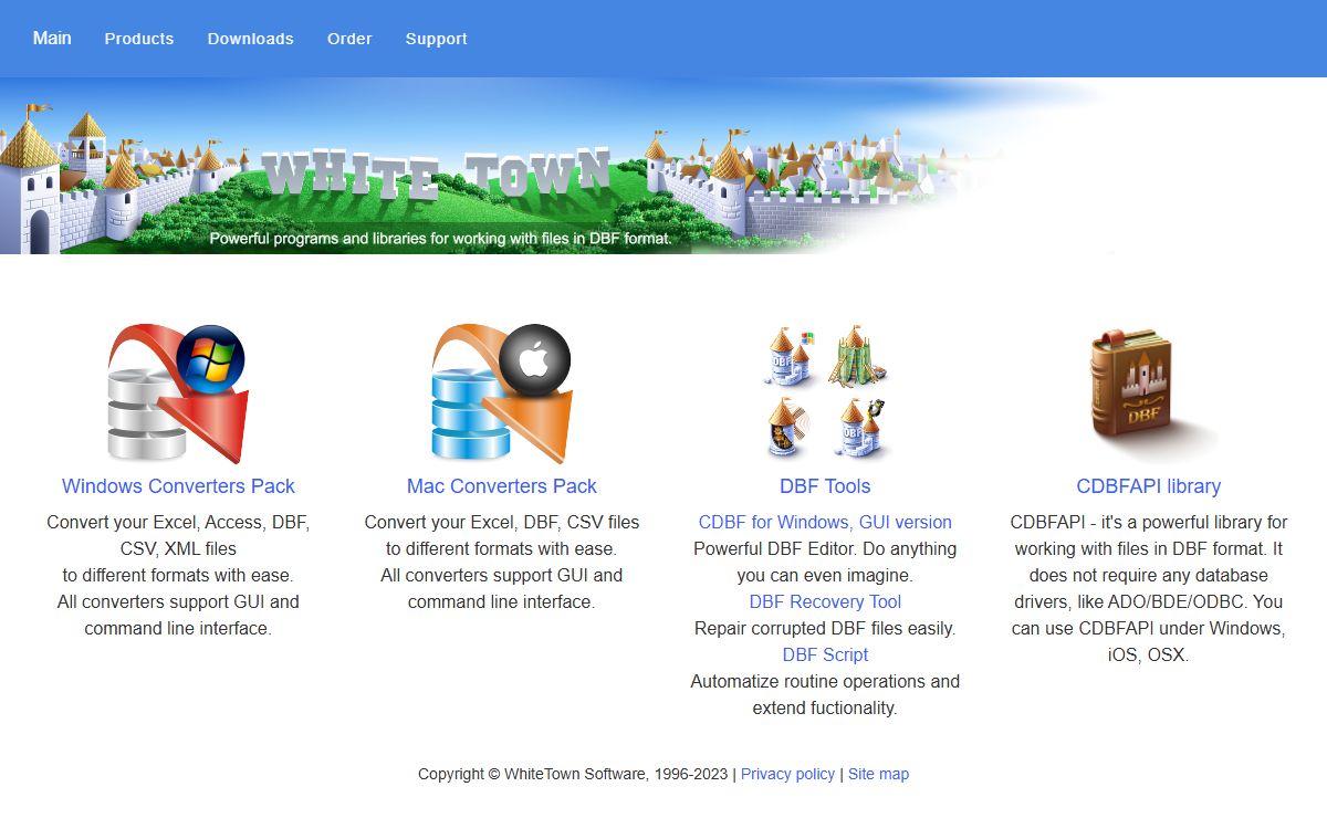 Database Converters, Database Tools. WhiteTown.
