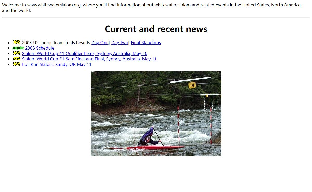 WhiteWaterSlalom.Org - Home